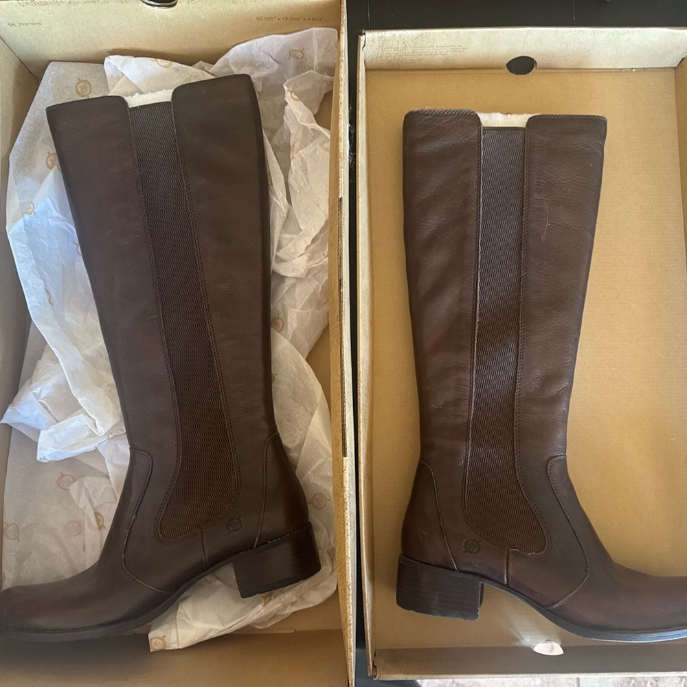 Born Leather Knee-High Boots